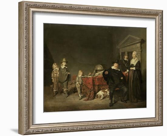 Family Group Portrait-Pieter Codde-Framed Art Print