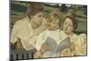 Family Group Reading-Mary Cassatt-Mounted Giclee Print