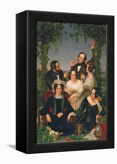 Family Group (The Bromley Family) 1844-Ford Madox Brown-Framed Premier Image Canvas