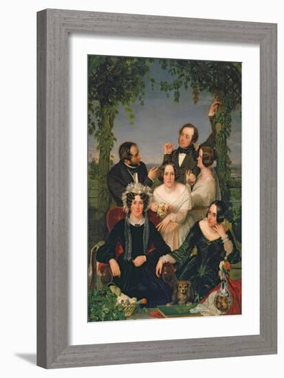 Family Group (The Bromley Family) 1844-Ford Madox Brown-Framed Giclee Print