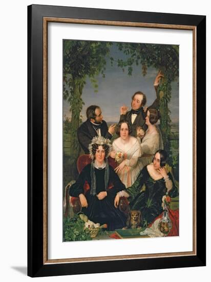 Family Group (The Bromley Family) 1844-Ford Madox Brown-Framed Giclee Print