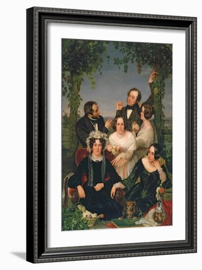 Family Group (The Bromley Family) 1844-Ford Madox Brown-Framed Giclee Print