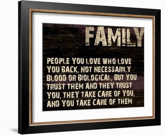 Family Grunge-Diane Stimson-Framed Art Print