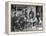 Family Having Tea in Courtyard-Carl Mydans-Framed Premier Image Canvas