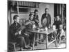 Family Having Tea in Courtyard-Carl Mydans-Mounted Photographic Print