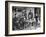 Family Having Tea in Courtyard-Carl Mydans-Framed Photographic Print