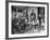 Family Having Tea in Courtyard-Carl Mydans-Framed Photographic Print