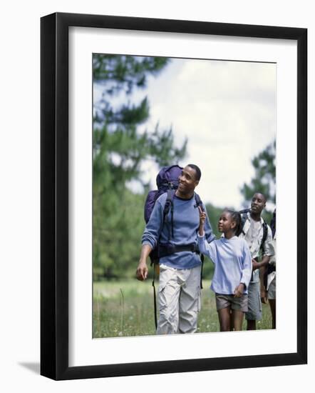 Family Hiking in The Wilderness-null-Framed Photographic Print