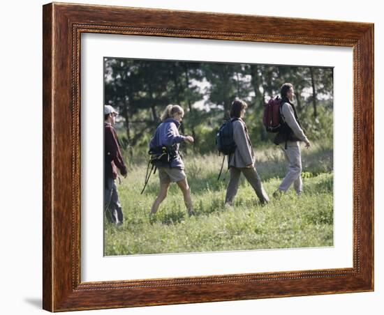 Family Hiking in The Wilderness-null-Framed Photographic Print