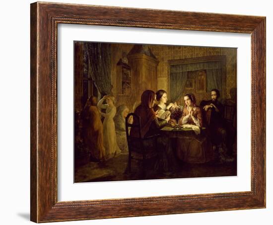 Family Home, 1854-Louis Janmot-Framed Premium Giclee Print