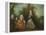 Family in a Park (Oil on Canvas)-Nicolas Lancret-Framed Premier Image Canvas