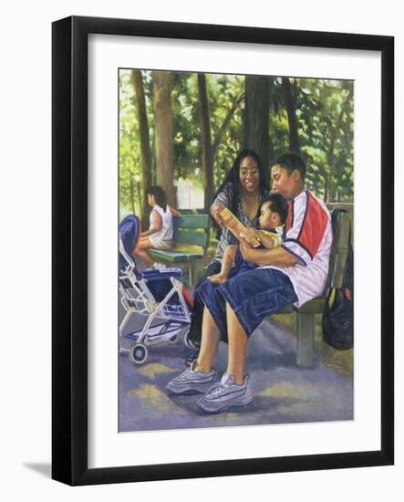 Family in the Park, 1999-Colin Bootman-Framed Giclee Print