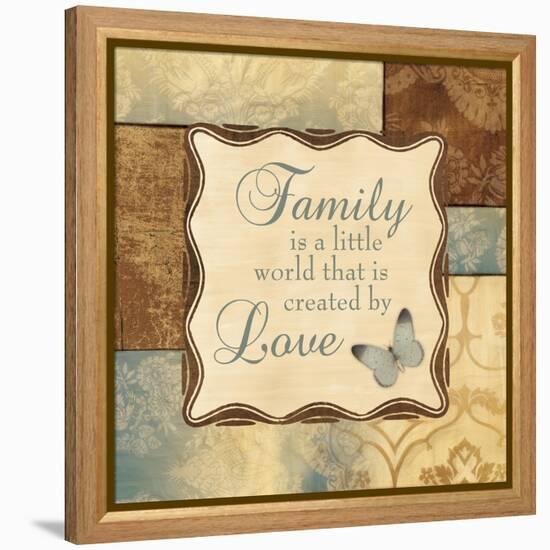 Family Is a Little World-Piper Ballantyne-Framed Stretched Canvas