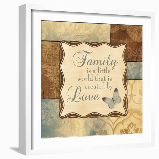 Family Is a Little World-Piper Ballantyne-Framed Art Print