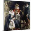 Family Jordaens in the Garden-Jacob Jordaens-Mounted Giclee Print