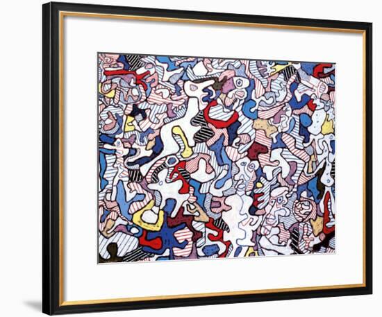 Family Life, August 10, c.1963-Jean Dubuffet-Framed Art Print