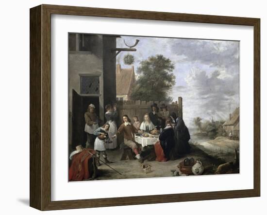 Family Meal-Jan Havicksz Steen-Framed Giclee Print