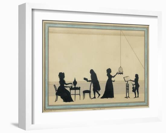 Family Mozart, C. 1763-Louis Carmontelle-Framed Giclee Print