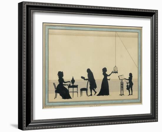 Family Mozart, C. 1763-Louis Carmontelle-Framed Giclee Print