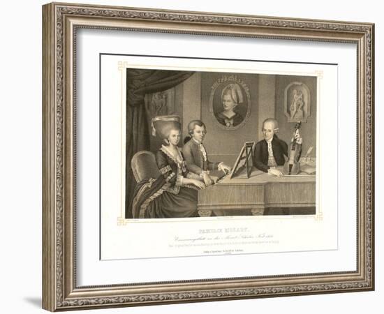 Family Mozart-Johann Nepomuk della Croce-Framed Giclee Print
