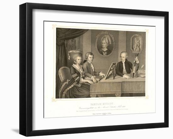 Family Mozart-Johann Nepomuk della Croce-Framed Giclee Print