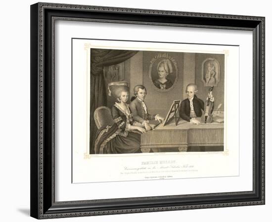 Family Mozart-Johann Nepomuk della Croce-Framed Giclee Print