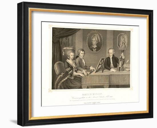 Family Mozart-Johann Nepomuk della Croce-Framed Giclee Print