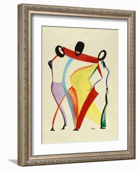 Family of Five-Ikahl Beckford-Framed Giclee Print