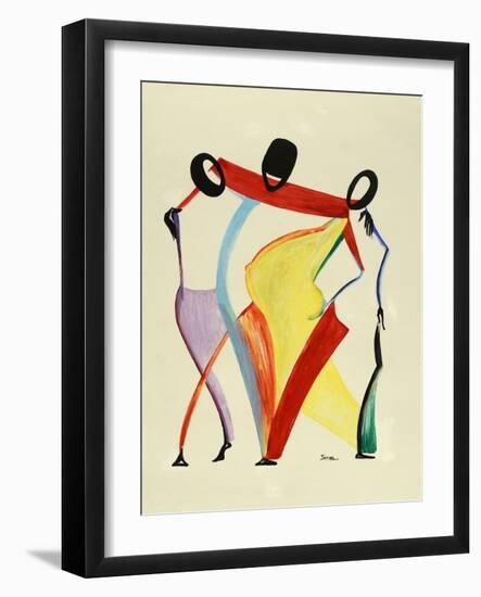 Family of Five-Ikahl Beckford-Framed Giclee Print