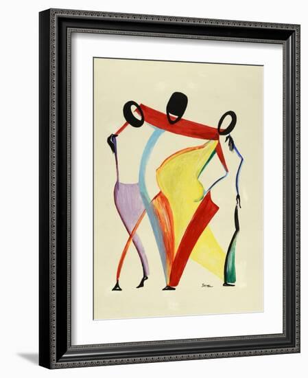 Family of Five-Ikahl Beckford-Framed Giclee Print