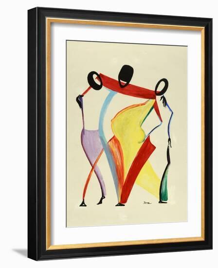 Family of Five-Ikahl Beckford-Framed Giclee Print