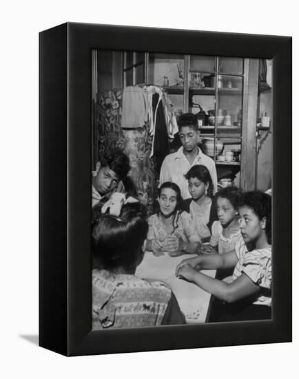 Family of Immigrants from Puerto Rico-null-Framed Premier Image Canvas