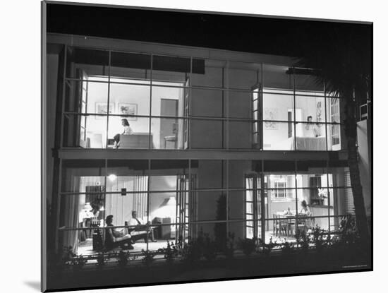 Family of John F. Keefe Seen in Four Rooms of the "Hangar House"-Ed Clark-Mounted Photographic Print