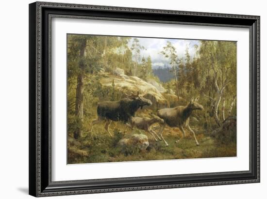 Family of Moose-Carl-henrik Bogh-Framed Giclee Print