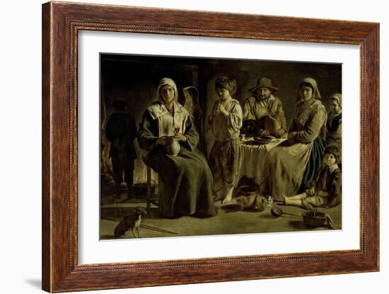 Family of Peasants-Louis Le Nain-Framed Giclee Print