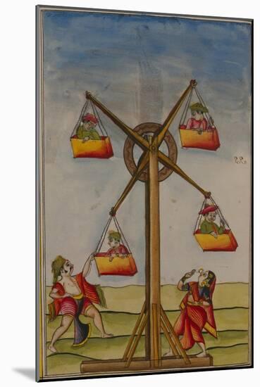 Family on a Ferris-Wheel, from the Boileau Album, Madras, India, c.1785-null-Mounted Giclee Print