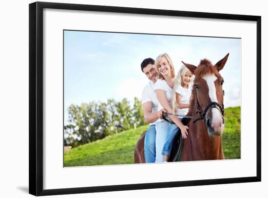 Family on a Horse-Deklofenak-Framed Photographic Print