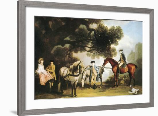 Family Outing-George Stubbs-Framed Premium Giclee Print