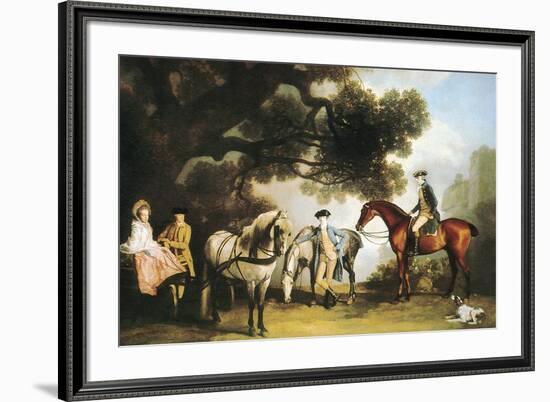 Family Outing-George Stubbs-Framed Premium Giclee Print