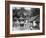 Family Outside their Home, Coolie Street, Kingston, Jamaica, 1931-null-Framed Photographic Print