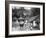 Family Outside their Home, Coolie Street, Kingston, Jamaica, 1931-null-Framed Photographic Print