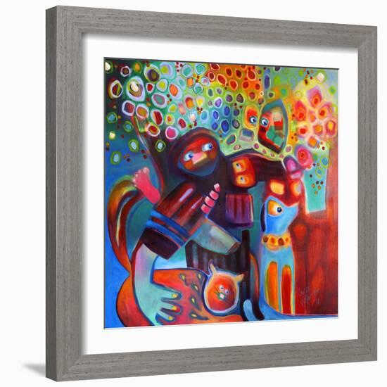 Family Picnic-Susse Volander-Framed Art Print