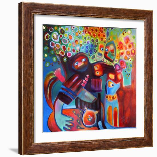 Family Picnic-Susse Volander-Framed Art Print