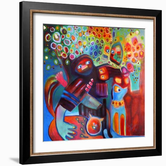 Family Picnic-Susse Volander-Framed Art Print