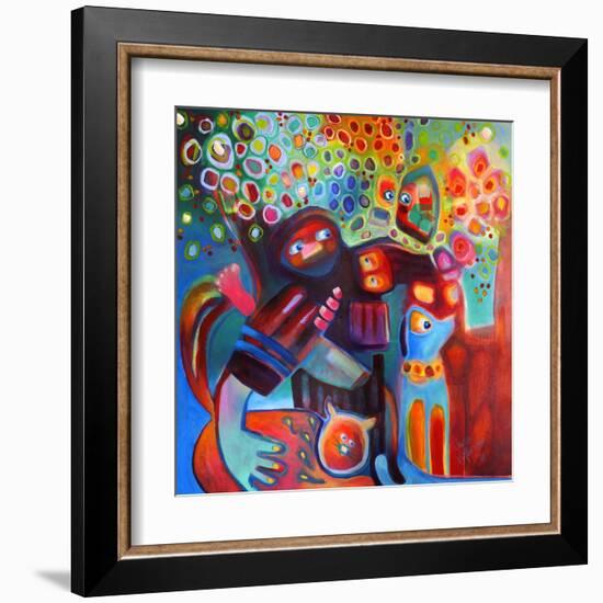 Family Picnic-Susse Volander-Framed Art Print