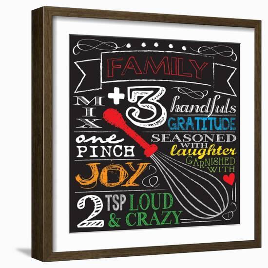 Family Plus Three-Melody Hogan-Framed Art Print