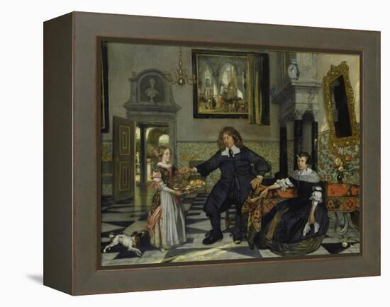Family Portrait, 1678-Emanuel de Witte-Framed Premier Image Canvas