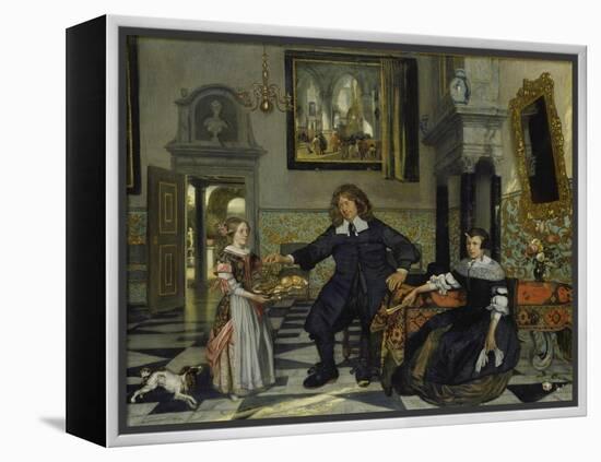 Family Portrait, 1678-Emanuel de Witte-Framed Premier Image Canvas