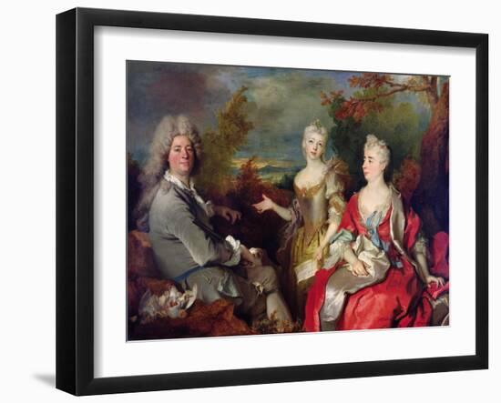 Family Portrait, C.1710-Nicolas de Largilliere-Framed Giclee Print