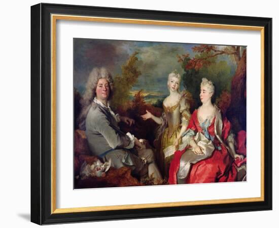 Family Portrait, C.1710-Nicolas de Largilliere-Framed Giclee Print